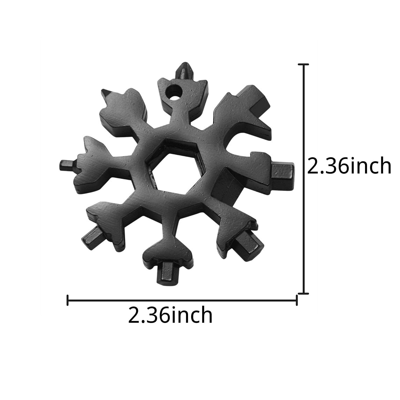 3 Pack 18-in-1 Snowflake Multi Tool, Stainless Steel Snowflake Multi-Tool Bottle Opener/Flat Phillips Screwdriver Kit/Wrench, 18 in 1 Stainless Multitool (Standard, Stainless)