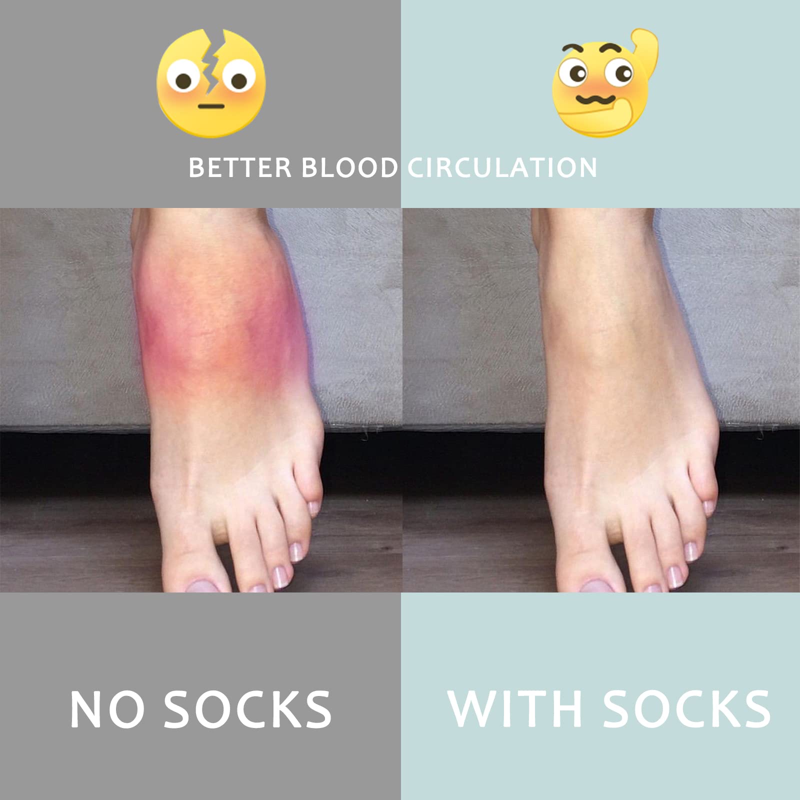 fenglaoda Compression Socks for Women Men 3 Pairs Graduated Compression Support Circulation Socks for Nurses