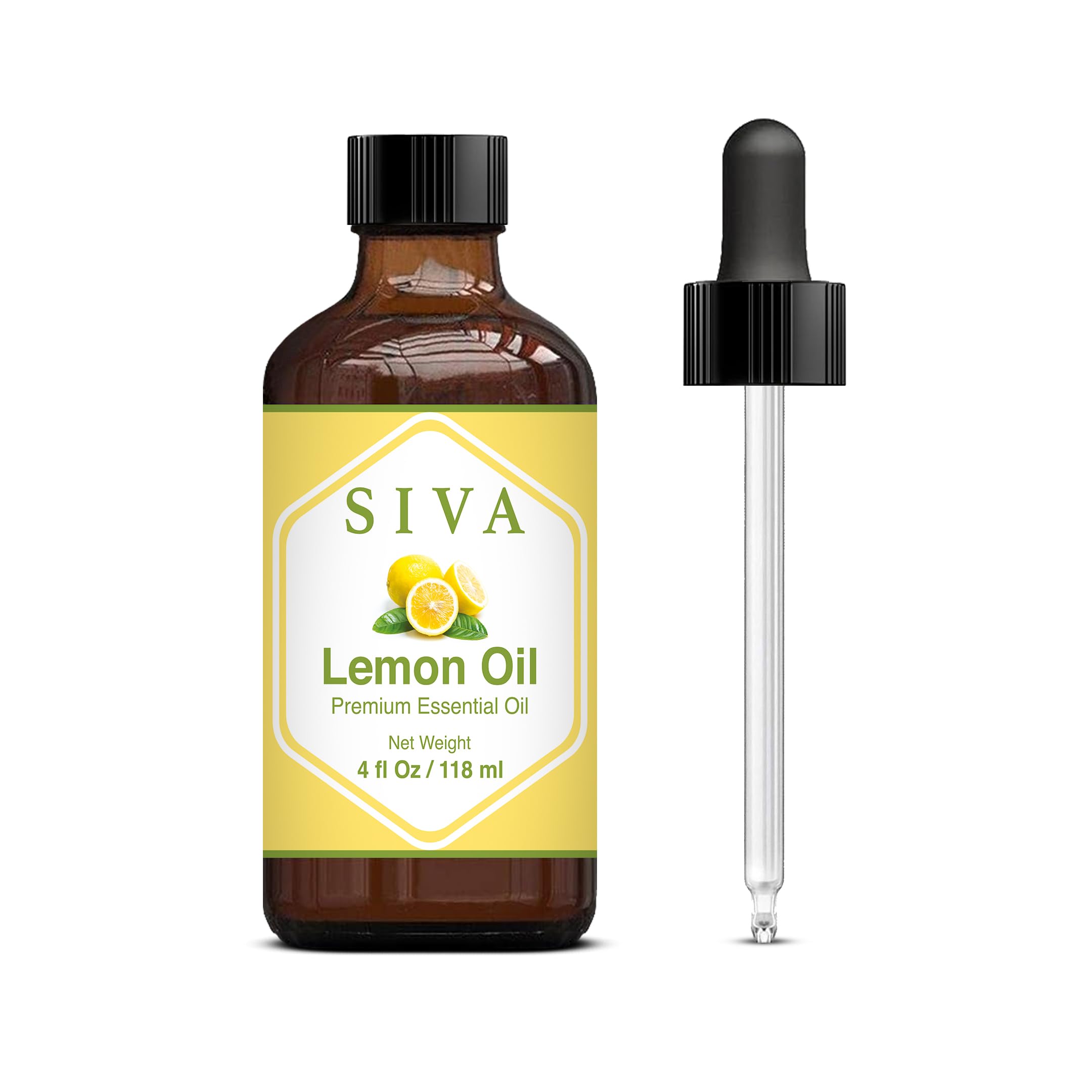 Siva Lavender Essential Oil 4 Fl Oz with Glass Dropper – 100% Pure, Natural, Undiluted & Therapeutic Grade, Amazing for Skin & Hair Care, Diffuser, Aromatherapy, Massage, DIY Soaps & Candles