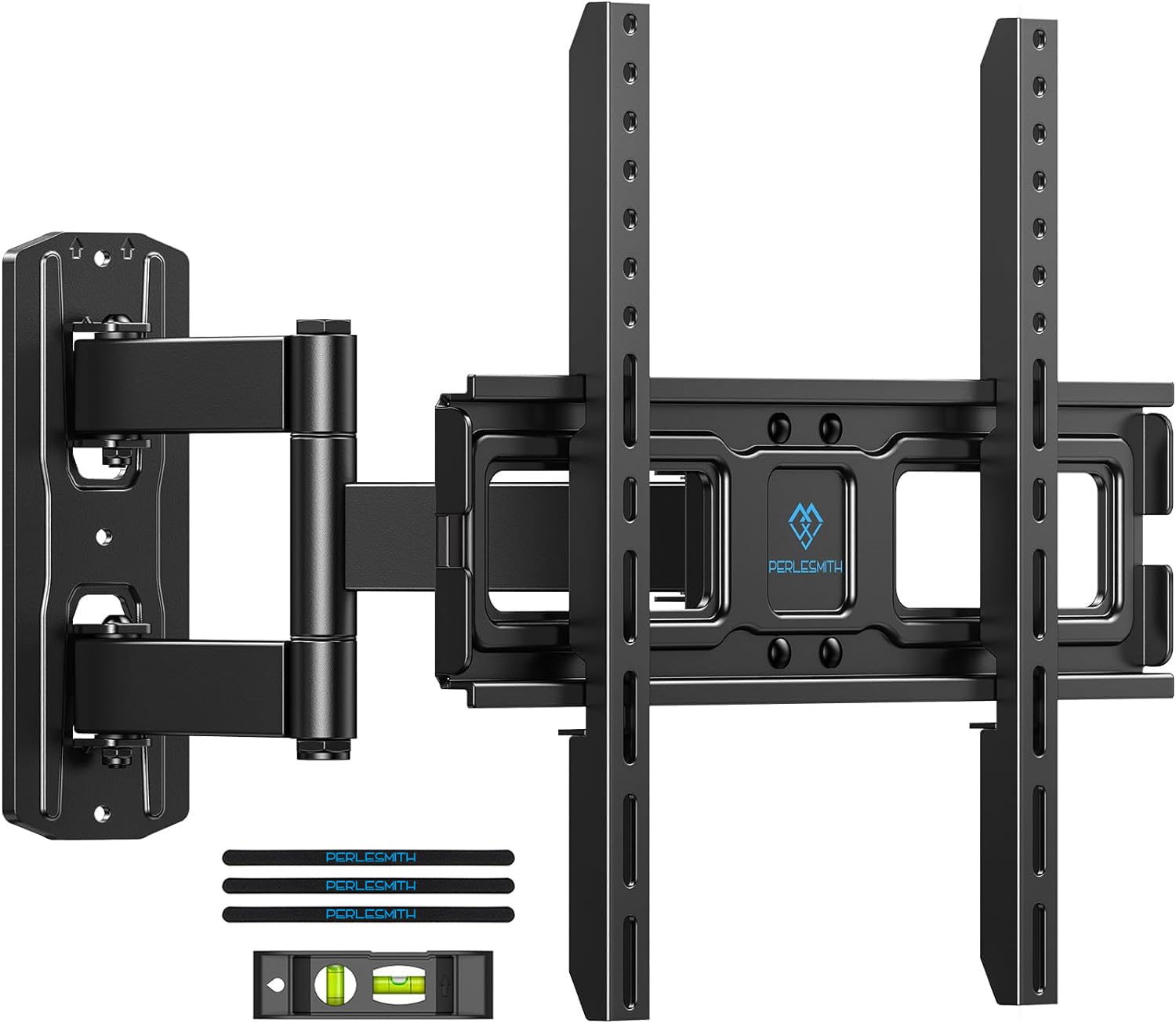 PERLESMITH TV Wall Mount for 26Ã¢ÂÂ55 inch TVs up to 70 lbs, Full Motion TV Mount Bracket with Swivel, Tilt, Level Adjustment, Corner TV Mount with Articulating Arm, Max VESA 400x400mm, PSMFK7