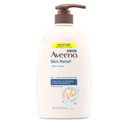 Aveeno Skin Relief Fragrance Free Body Wash, Triple Oat Formula, Gentle Daily Cleanser for Itchy Dry Sensitive Skin, Soap & Paraben Free, Soothes & Moisturizes, 33 fl oz