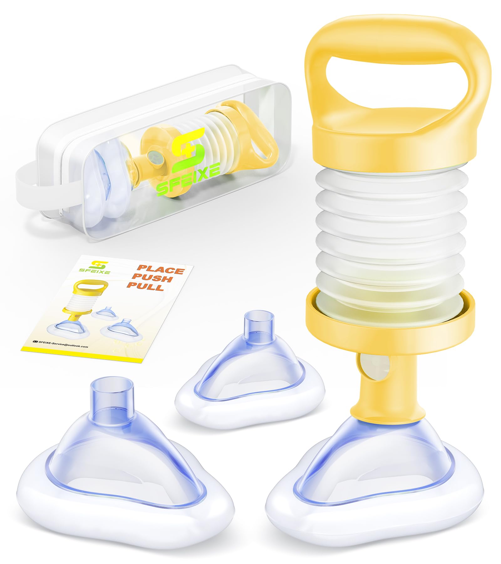 SFEIXE Portable Manual Suction Device for Upper Airway Clearance | Aspiration Device for Adults and Children