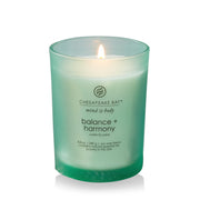 Chesapeake Bay Balance + Harmony Scented Candle Water Lily Pear Fragrance 50 Hours Burn Time Warm & Decorative Soy Wax Blend