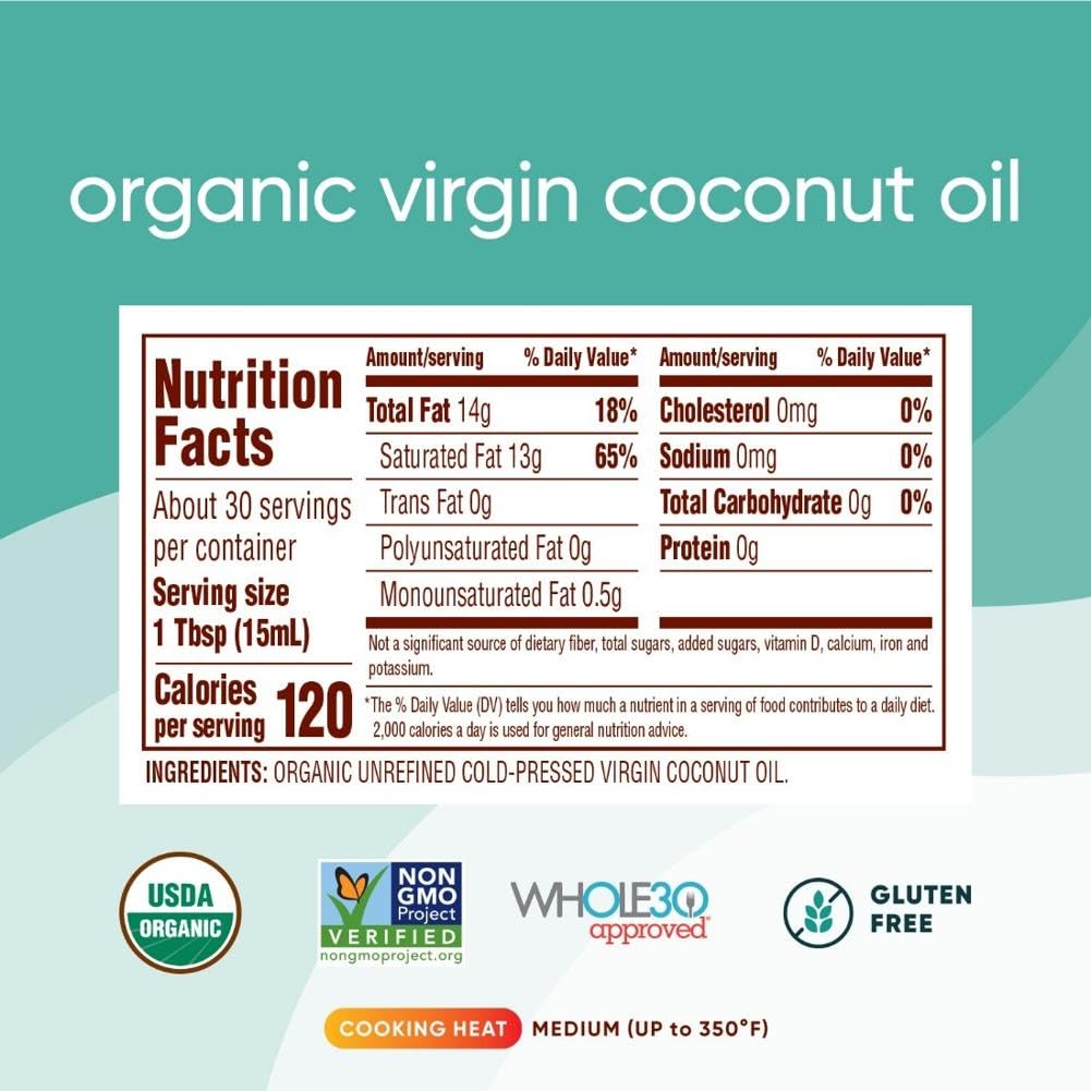 Nutiva, Organic Coconut Oil, 15 Fl Oz