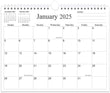 Calendar 2025-18 Months Calendar from January 2025 to June 2026, Wall Calendar 2025-2026 with Thick Paper, 8.5" x 11", Black