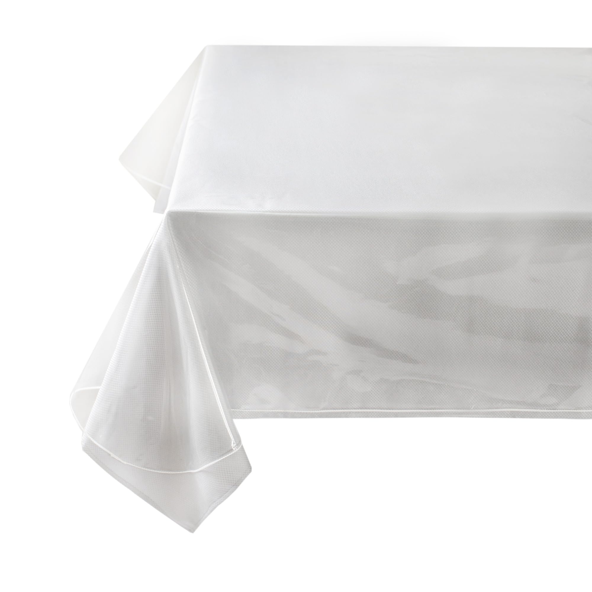 Benson Mills Heavy Duty Clear Plastic Tablecloth Protector, 100% Waterproof Table Cloth, Oil Spill Proof, Table Cover for Dining Tables, Parties and Holidays (60" x 84" Rectangular)