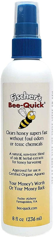 Bee-Quick® for Honey Harvesting - a Safe and Organic-Approved Beekeeper-Only Tool to Clear Honey Supers (8oz)