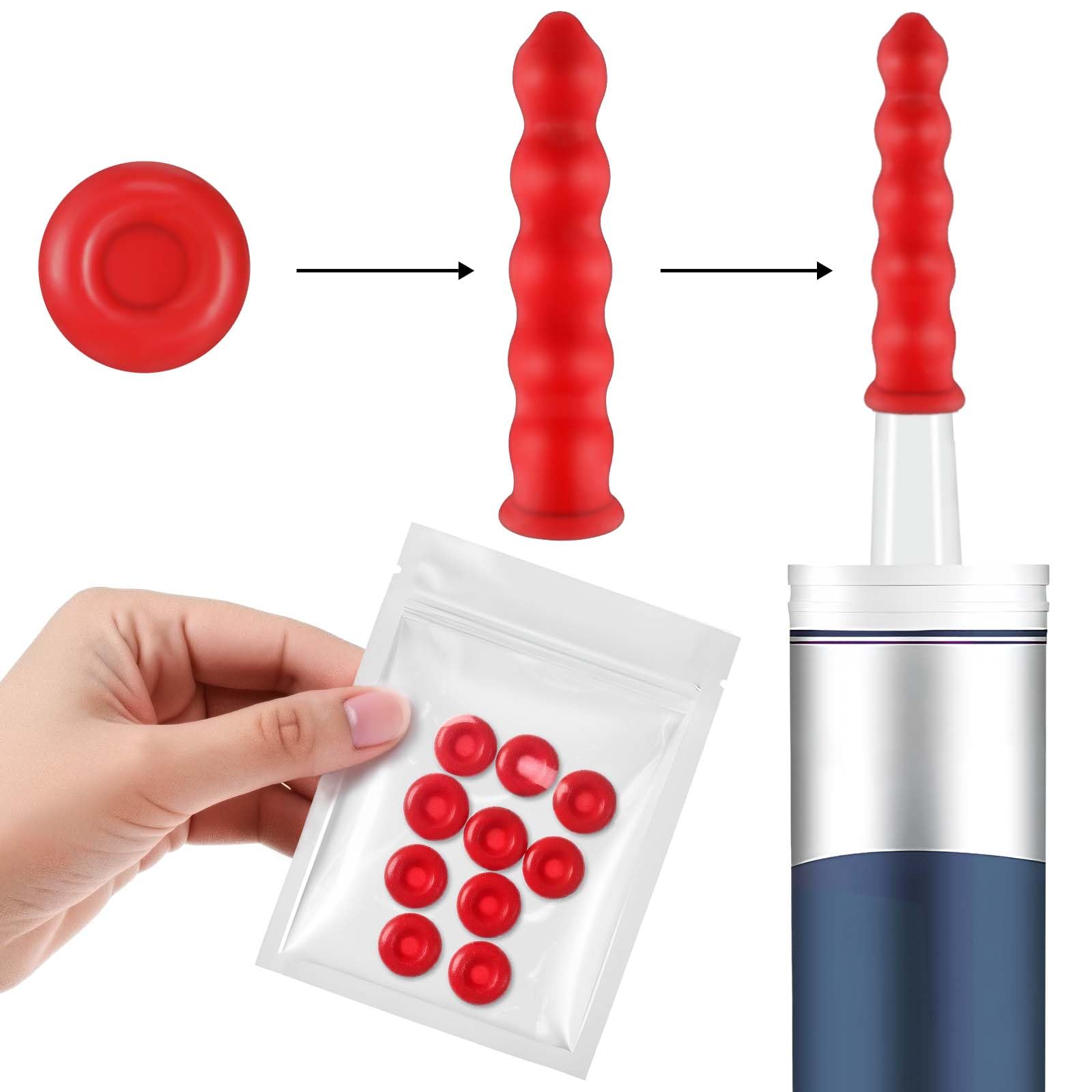 Zonon 35 Pieces Caulk Cap Caulk Saver Finishing Tool Tube Covers Tube Caps for Sealing and Preserving, Red
