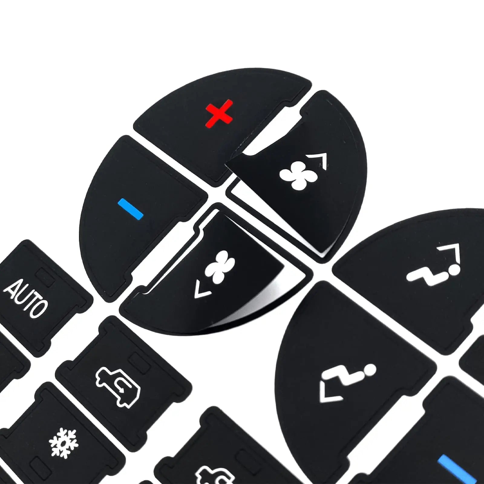 2 Packs AC Dash Button Repair Kit -Compatible with Chevy, Best for Fixing Ruined Faded A/C Control Buttons - Decal Replacement Fits Select 07-14 GM Vehicles - Car SUV Van Truck Accessories