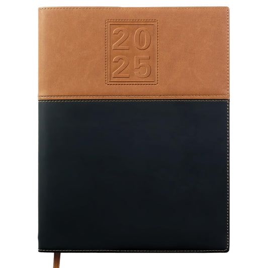 2025 Planner Calendar, 8"x10" : Includes 14 Months (November 2024 - December 2025) / 2025 Weekly Planner/Weekly Agenda/Monthly Calendar Organizer (Brown/Black)