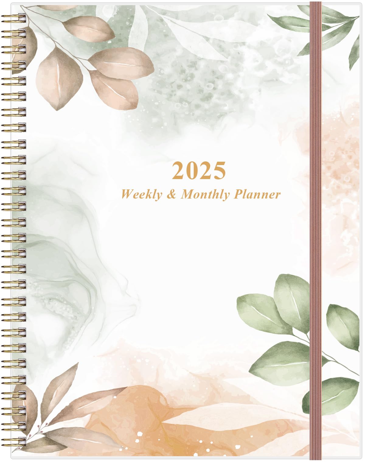 2025 Planner - A5 Weekly & Monthly Planner & Journal to Track Goals, January 2025 - December 2025, Medium 5.8" x 8.5", Rose