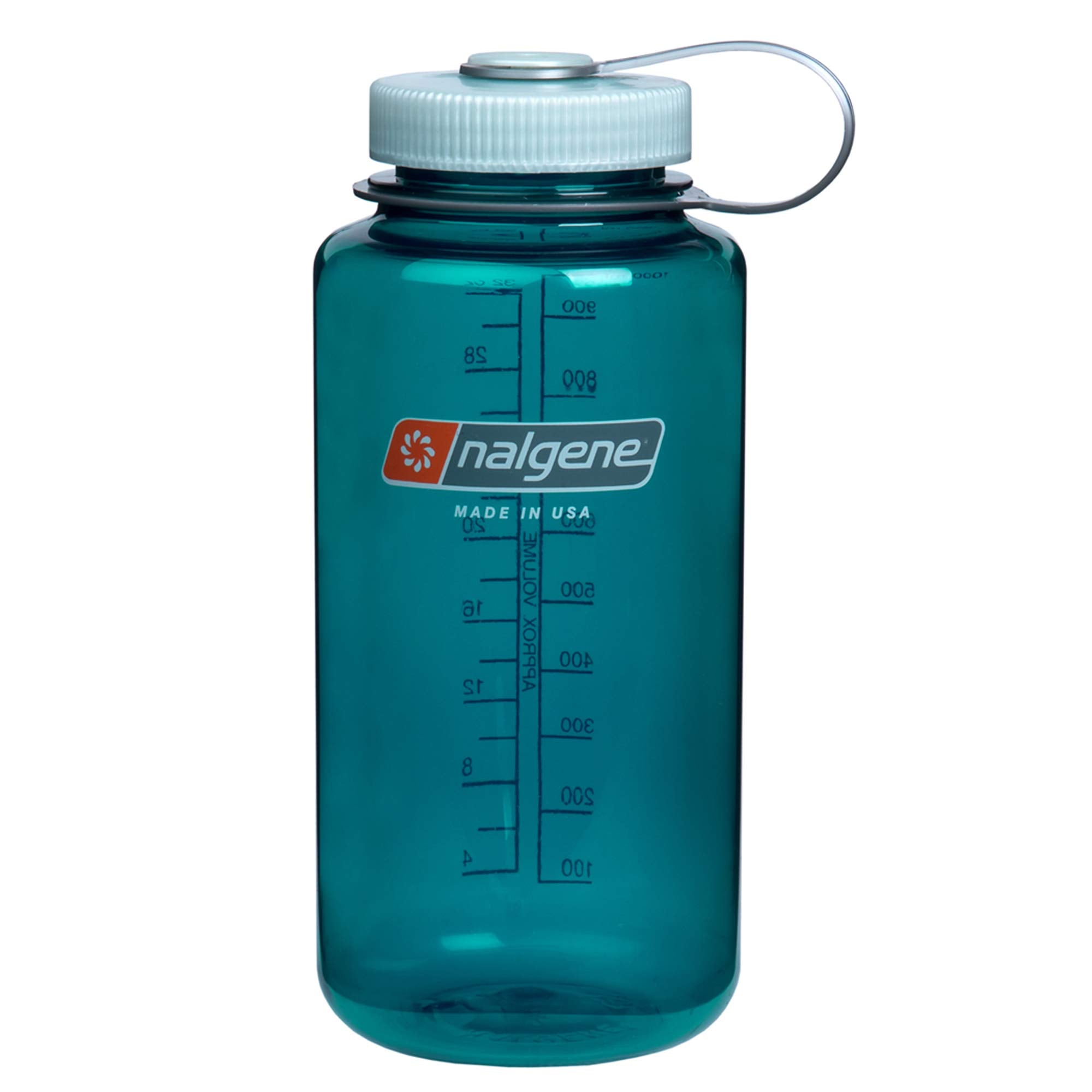 Nalgene Sustain Tritan BPA-Free Water Bottle Made with Material Derived from 50% Plastic Waste, 32 OZ, Wide Mouth, Aubergine