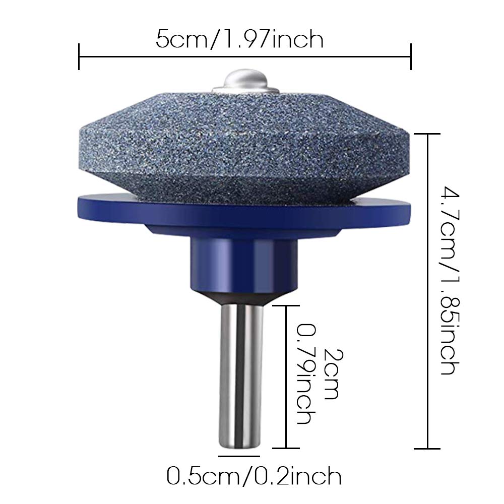 Crafts Man Lawn Mower Blade Sharpener for Any Power Hand Drill by (5 Packs Blue)