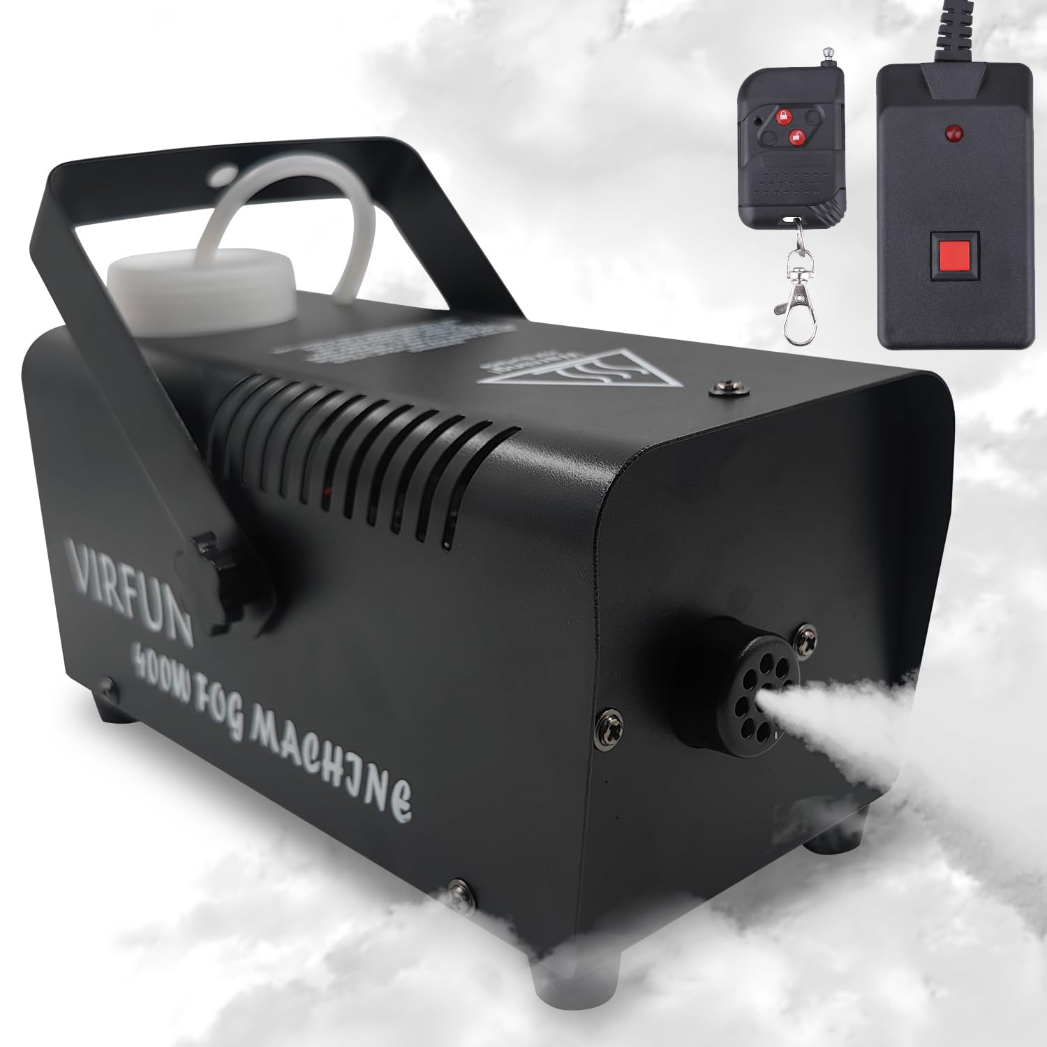 VIRFUN Fog Machine, Smoke Machine with Wireless&Wired Remote Control for Parties Halloween Wedding and Stage Effect, 400W