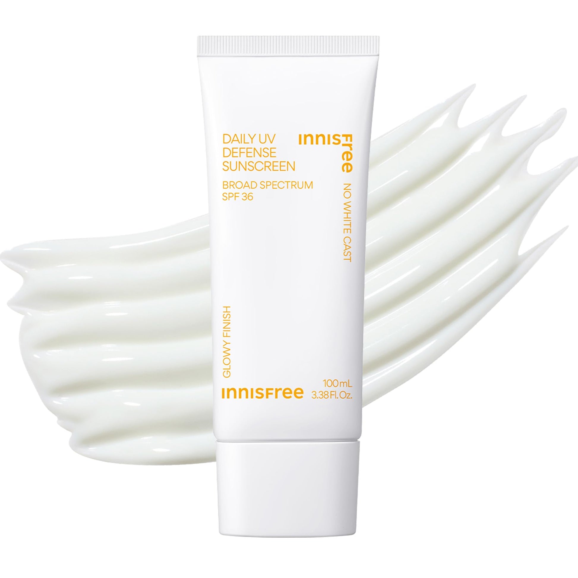 innisfree Daily UV Defense Sunscreen Broad Spectrum SPF 36, Invisible Korean Sunscreen for Face with No White Cast (Packaging May Vary)
