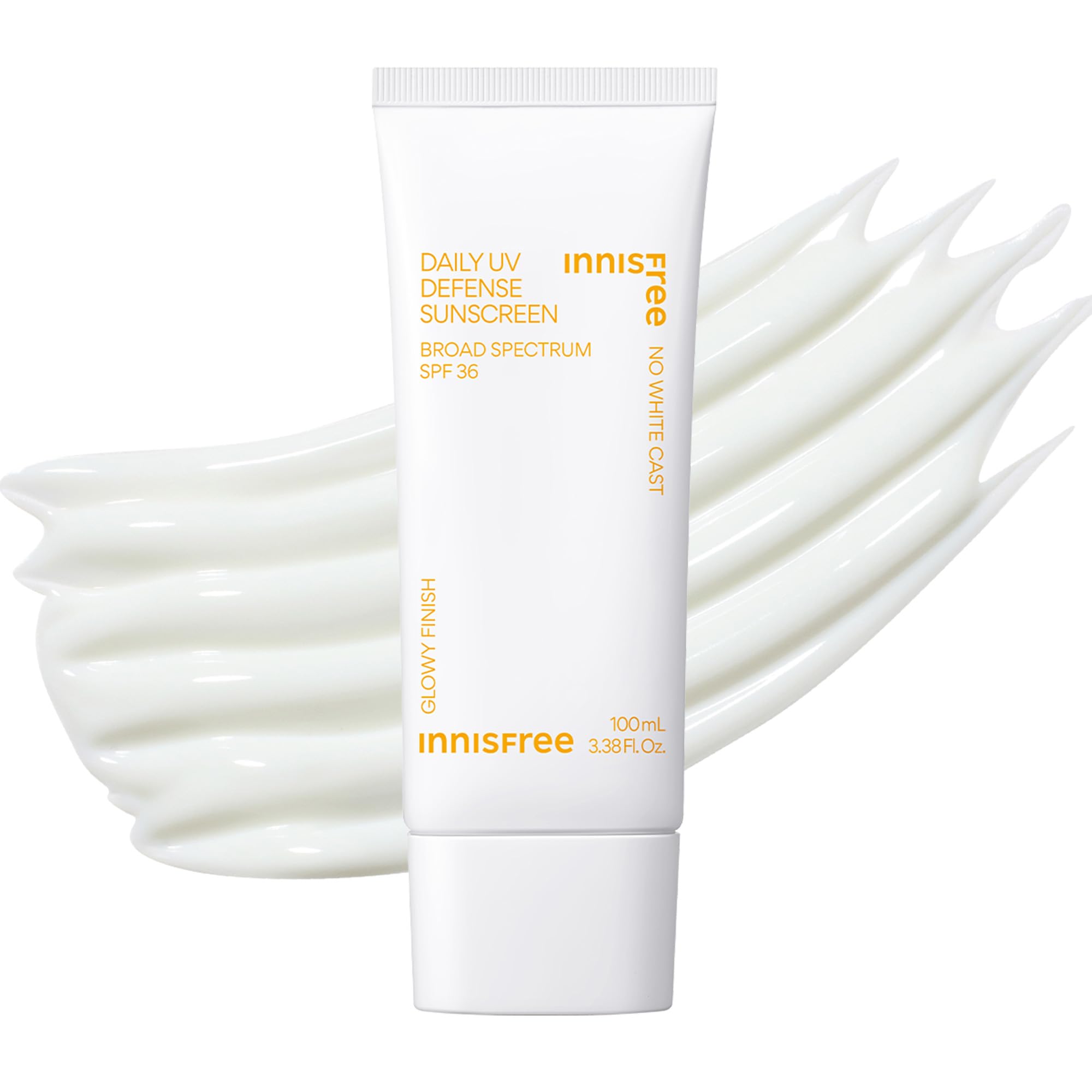 innisfree Daily UV Defense Sunscreen Broad Spectrum SPF 36, Invisible Korean Sunscreen for Face with No White Cast (Packaging May Vary)