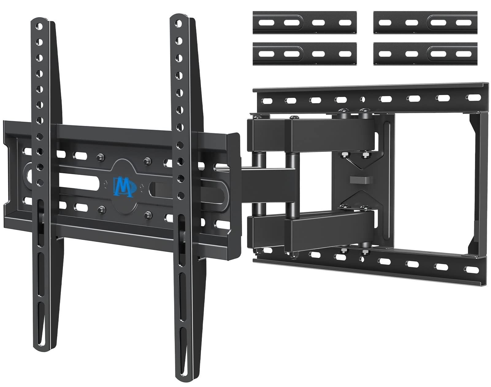 Mounting Dream TV Mount Full Motion TV Wall Mount for Most 32-65 Inch Flat Screen TV, Wall Mount TV Bracket with Dual Arms, Max VESA 400x400mm and 99 LBS, Fits 16", 18", 24" Studs MD2380-24K TV Mounts