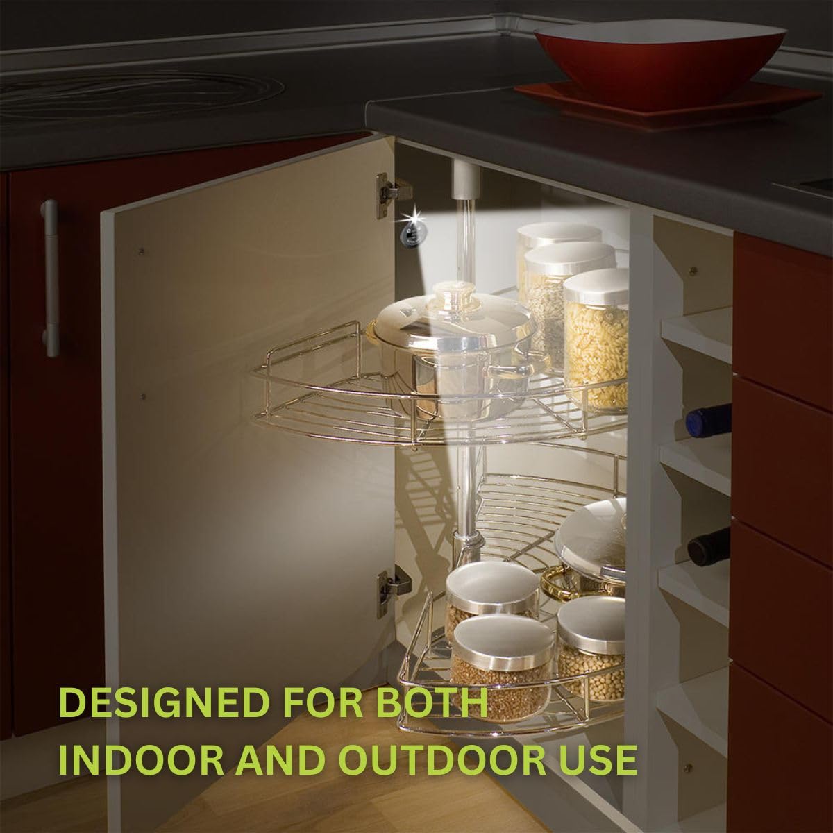 Panther Vision Button LAMP Adhesive LEDs Light Package - Lightweight, Ultra Small, Ultra Bright LED Utility Lights (6 Pack)