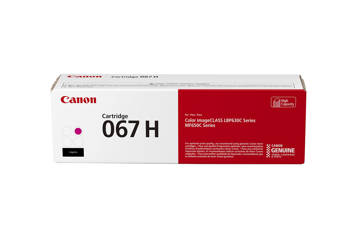 Canon Original 067 Magenta Tonerpatrone Hohe Kapazität Kompatibel mit LBP633Cdw, LBP632Cdw, MF652Cdw, MF653Cdw, MF654Cdw, MF656Cdw