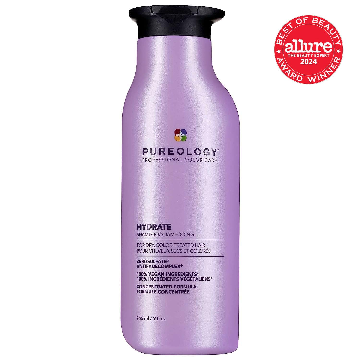 Pureology Hydrate Moisturizing Shampoo | Softens and Deeply Hydrates Dry Hair | For Medium to Thick Color Treated Hair | Sulfate-Free | Vegan , 1 L