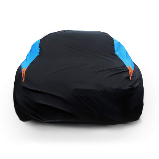 MORNYRAY Waterproof All Weather Snowproof UV Protection Windproof Outdoor Full car Cover, Universal Fit for Sedan (Fit Sedan Length 186-193 inch, Blue)