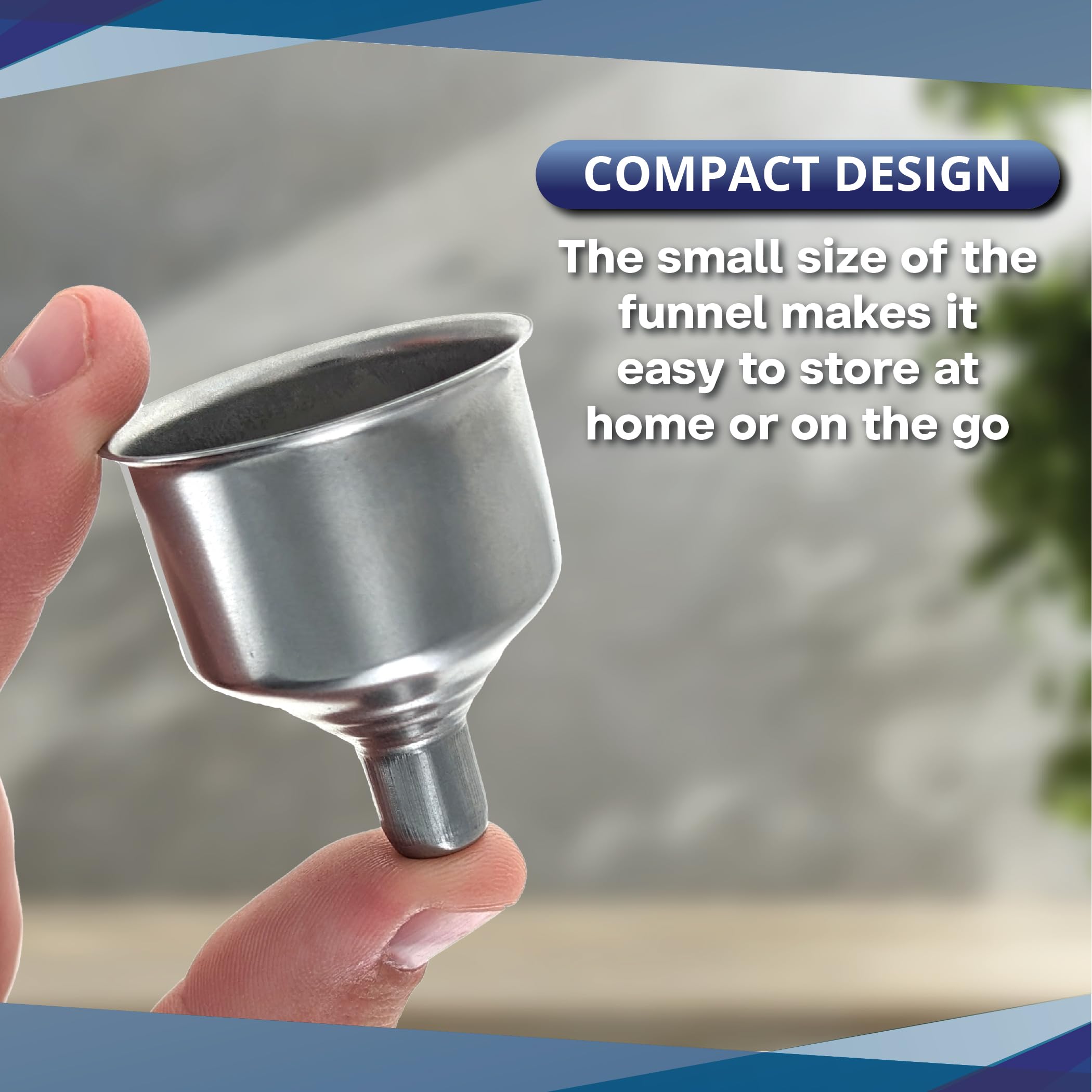 SE Stainless Steel Funnel for Flasks Bottles and Mini Bottles, Small Steel Drink Funnel for Filling Drinking Liquor Flask, Transferring Oil, Juice, Milk -HQ93