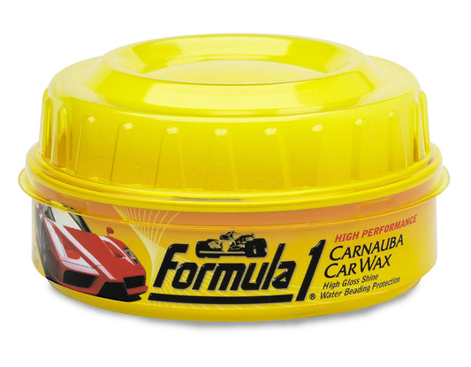 Formula 1 Carnauba High-Gloss Shine Car Wax Paste – Carnauba Wax Car Polish for Car Detailing to Shine & Protect – Car Scratch Remover w/Micro Polishing Agents – Car Cleaning Supplies (8 oz)