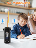 AFMAT Electric Pencil Sharpener for Colored Pencils 7-11.5mm, Fully Automatic Pencil Sharpener, Robot Pencil Sharpener, Rechargeable Hands-Free Pencil Sharpener for Large Pencils, Home, Classroom