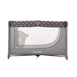 Pamo Babe Portable Crib Baby Playpen with Mattress and Carry Bag (Grey)