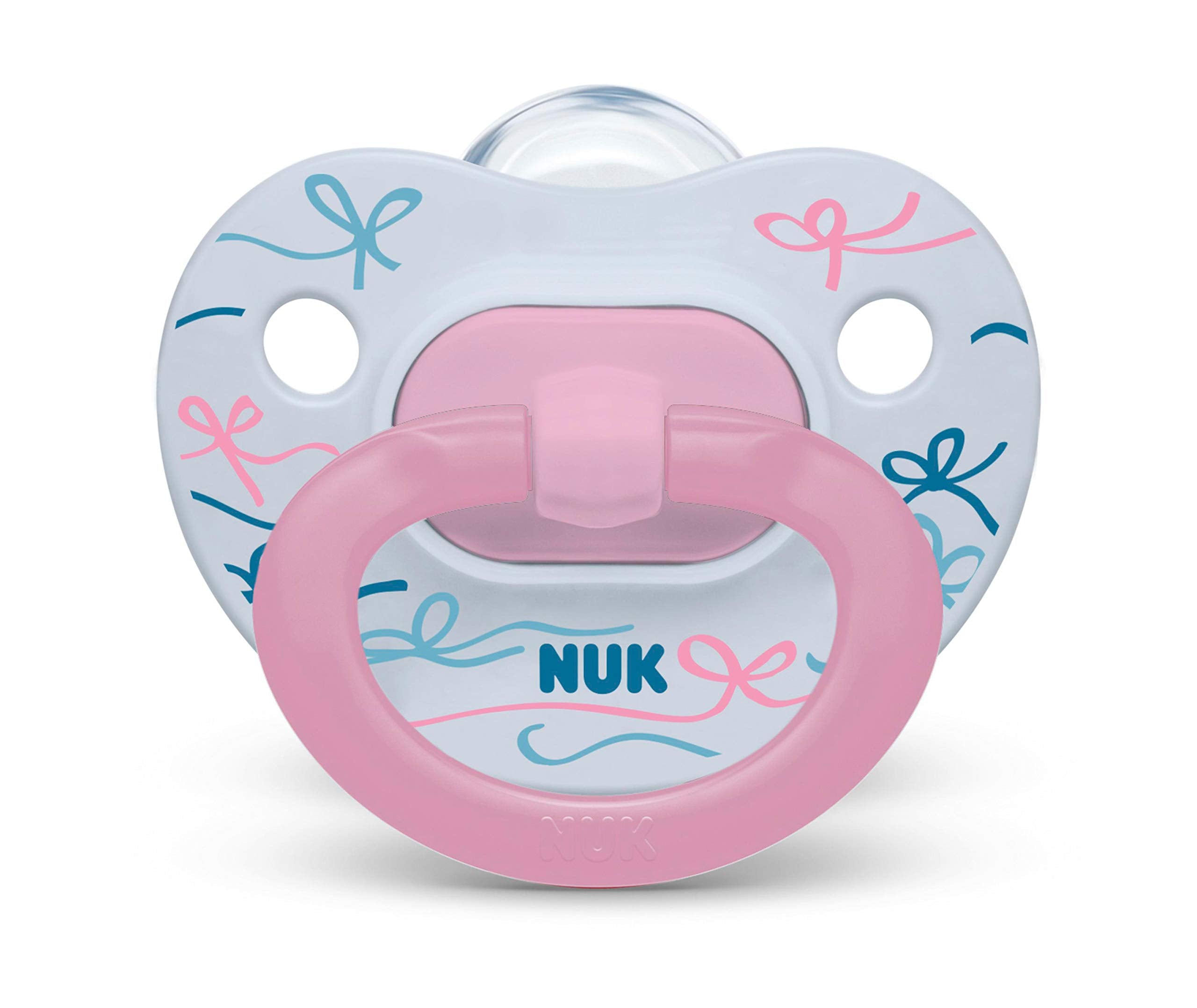 NUK Comfy Orthodontic Pacifiers, Pink Assorted, 18-36 Months, 2 Count