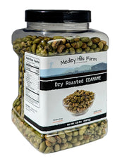 Dry Roasted Edamame by Medley hills farm 1.25 Lbs. in Reusable Container - edamame dry roasted and Lightly Salted - Healthy diet snacks - gluten-free