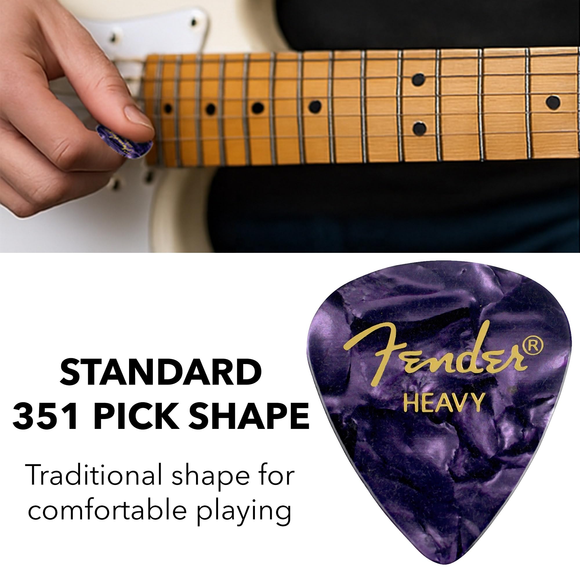 Fender Premium Picks Sampler - 12 Pack Includes Thin, Medium & Heavy Gauges (Austin Bazaar Exclusive)