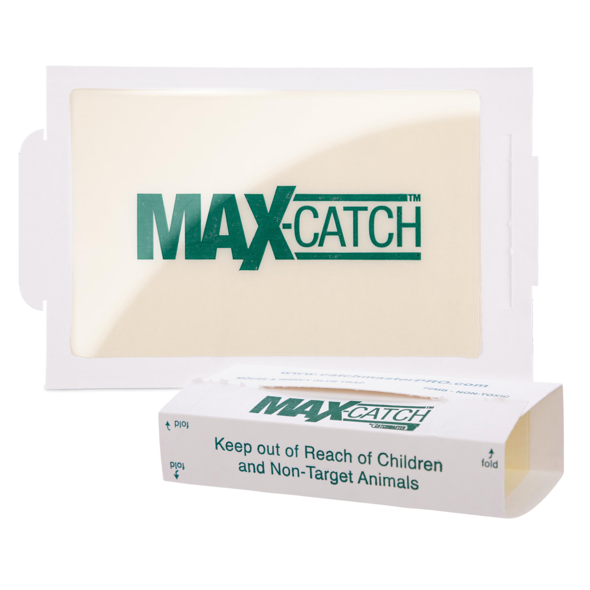 Catchmaster Max-Catch Mäuse- und Insektenleimfalle, 36er-Pack, Mausefallen für den Innenbereich, klebrige Schädlingsbekämpfungs-Klebeschale zum Fangen von Käfern, ungiftige, vorbeköderte Leimbretter im Großpack
