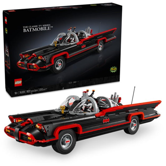 LEGO DC Batman: The Classic TV Series Batmobile, DC Collectible Car, Building Set Inspired by The 1966 Television Show’s Classic Batmobile, Creative DC Gift for Adults and Super Hero Fans, 76328