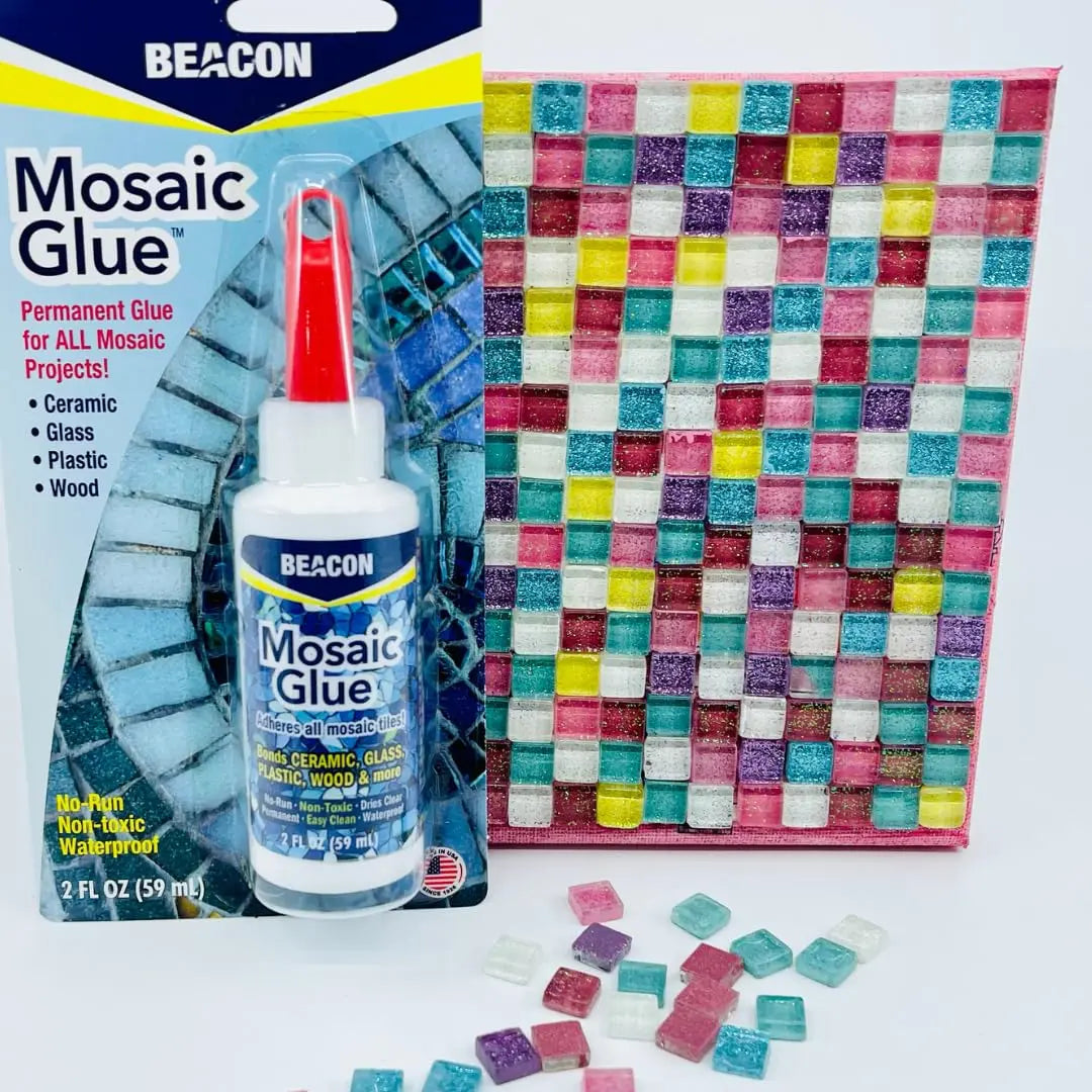 BEACON Mosaic Glue - Non-Toxic & Water Resistant, Ideal for All Tiles & Surfaces, 2-Ounce