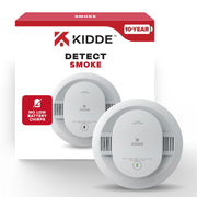 Kidde Smoke Detector, 10-Year Battery Powered, LED Warning Light Indicators