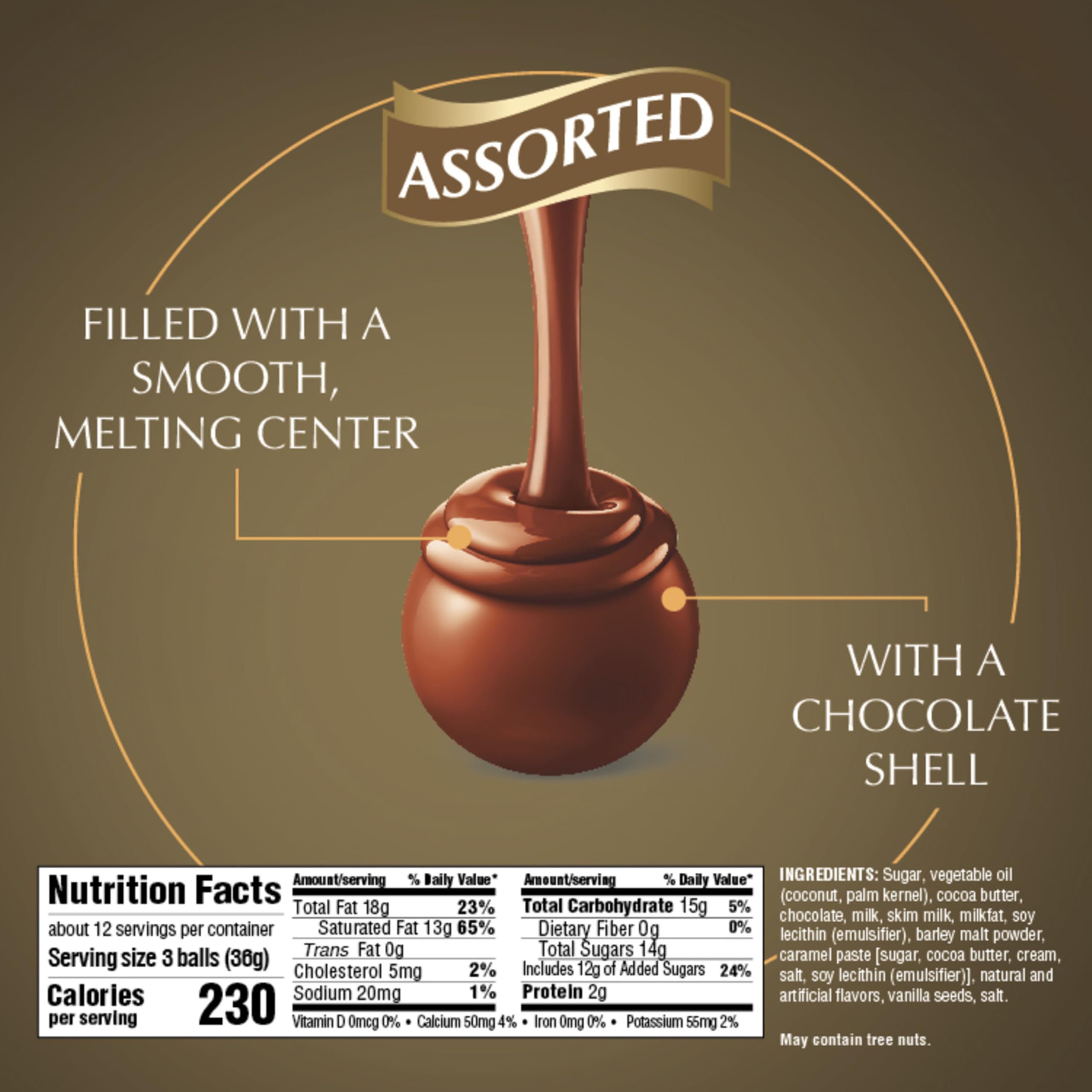 Lindt LINDOR Assorted Chocolate Candy Truffles, Halloween Candy Variety Pack, 15.2 oz. Bag