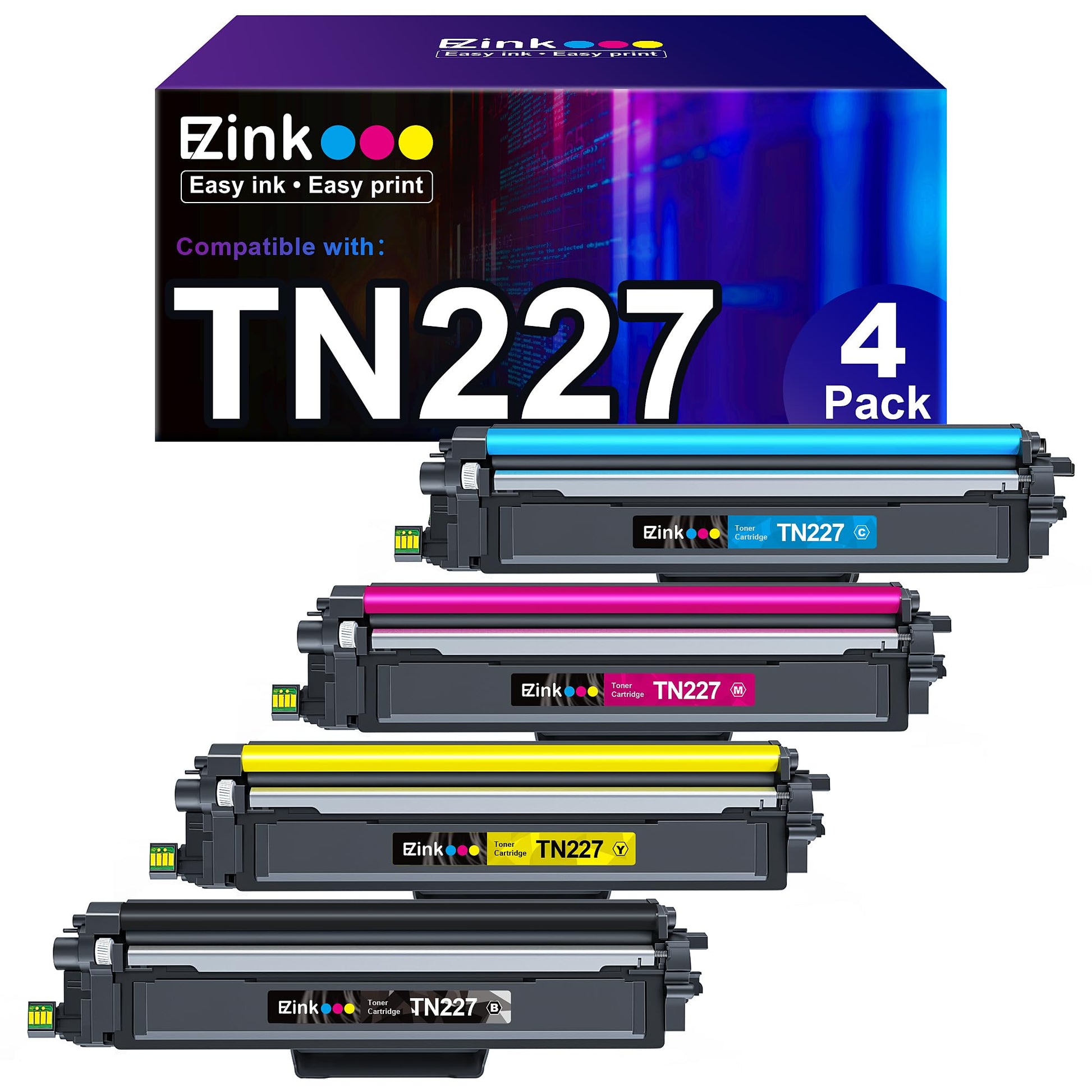 E-Z Ink Compatible Toner Cartridge Replacement for Brother TN450 TN420 TN-450 TN-420 Compatible with HL-2270DW HL-2280DW HL-2230 MFC-7360N MFC-7860DW DCP-7065DN Intellifax 2840 2940 (2 Black)