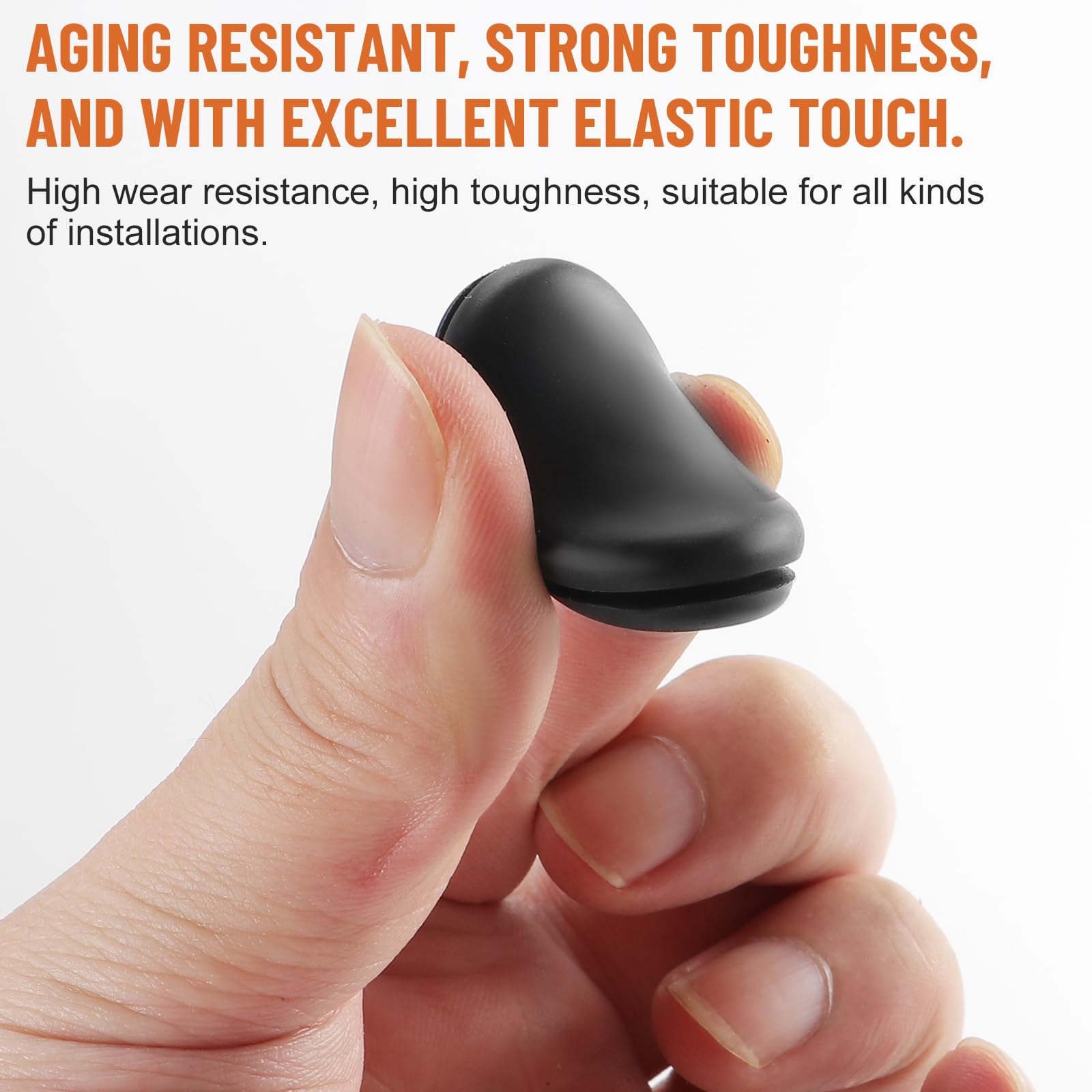 Yejesiy 210PCS Rubber Grommet kit, Premium 7 Sizes Rubber Grommets for Wiring, Automotive, Home Improvement, Closed Wire Grommet for Wire Electrical Appliance Plumbing