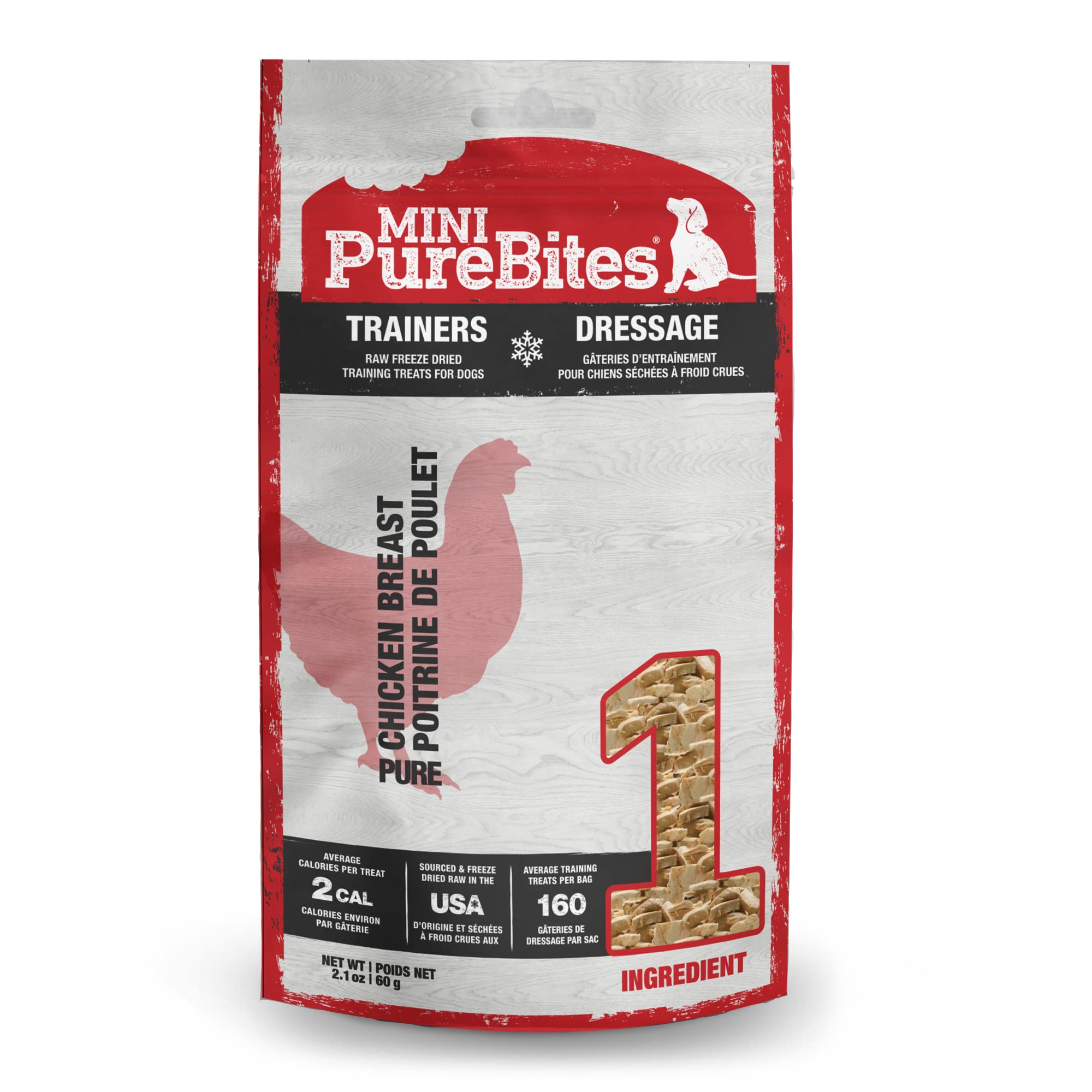 PureBites Mini Freeze Dried Beef Dog Treats | Only 1 Ingredient | 85g
