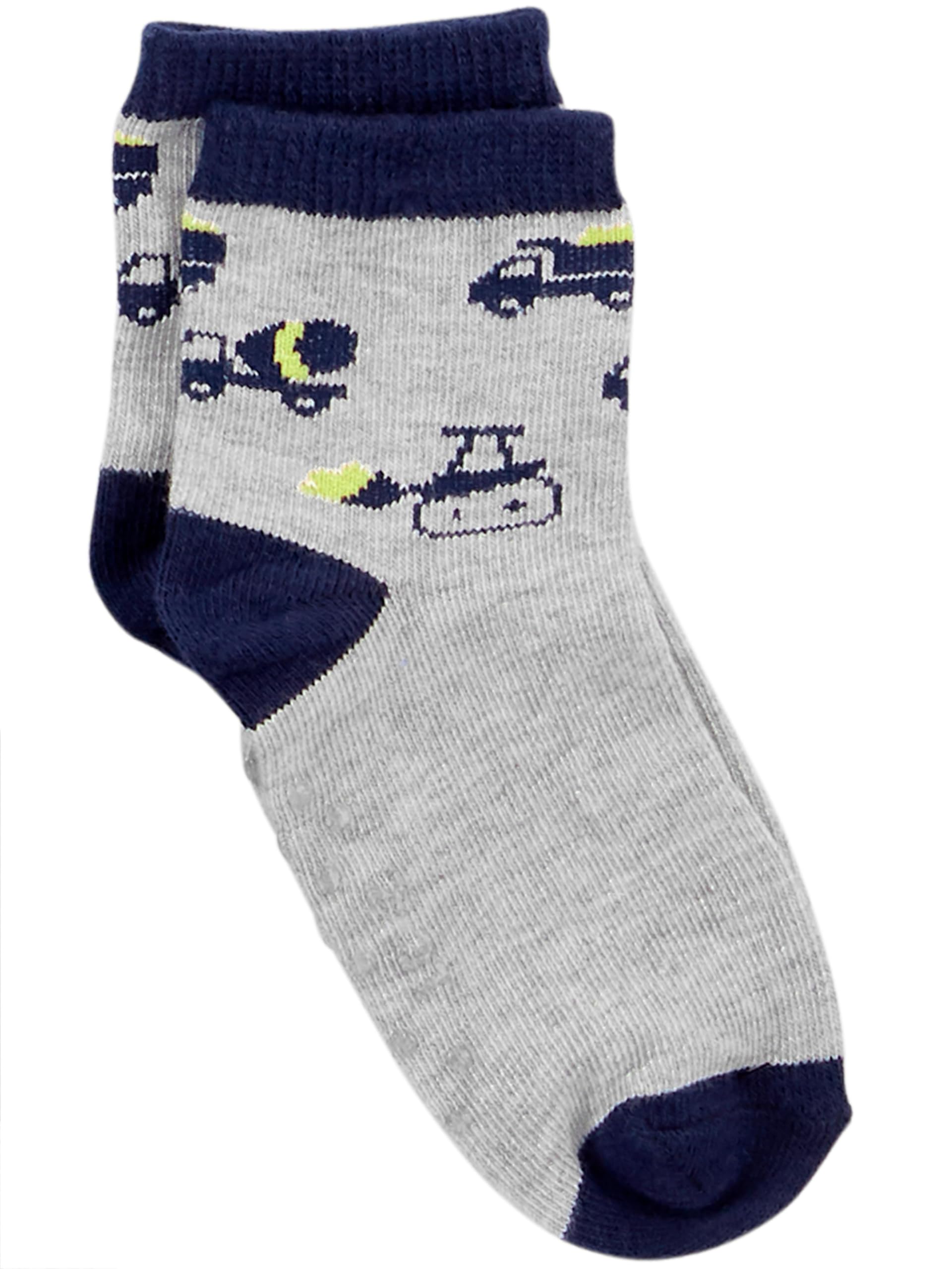 Simple Joys by Carter's Baby 12-Pack Socks, Multicolor/Monster/Sharks/Stripe, 2-3T