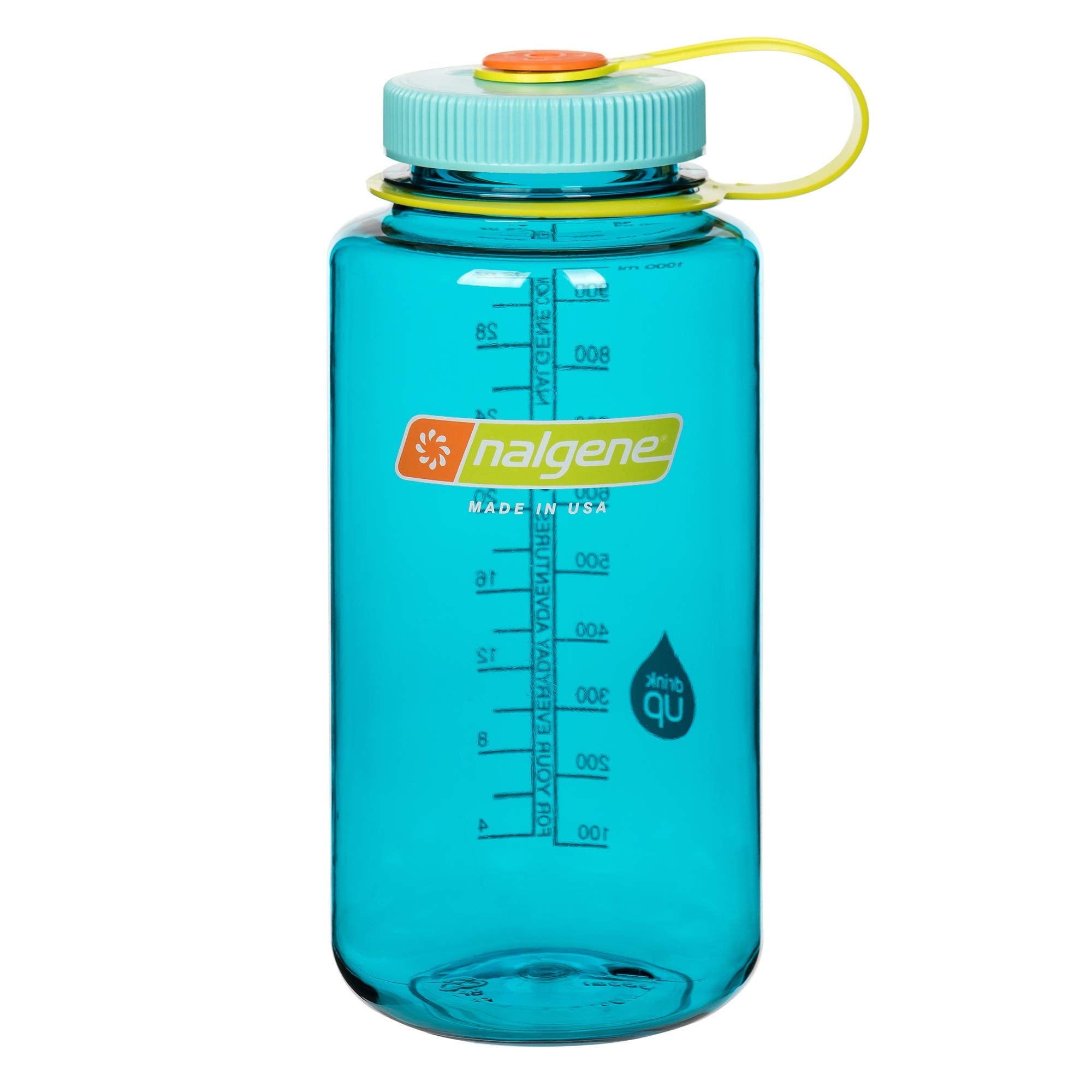 Nalgene Sustain Tritan BPA-Free Water Bottle Made with Material Derived from 50% Plastic Waste, 32 OZ, Wide Mouth, Aubergine