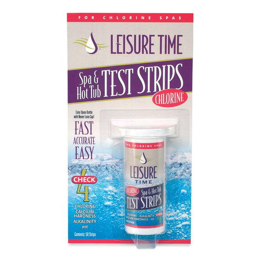 Leisure Time 45010A Test Strips Chemical Tester for Spas and Hot Tubs, Pack 1, Assorted