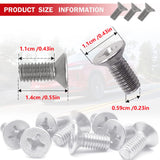 8pcs Screw Rotor Brake Disc Retaining 93600-06014-0H- Compatible With Honda, Acura, Volkswagen, Audi,Hyundai and Kia Models, Stainless Steel Retaining Screws for Front and Rear