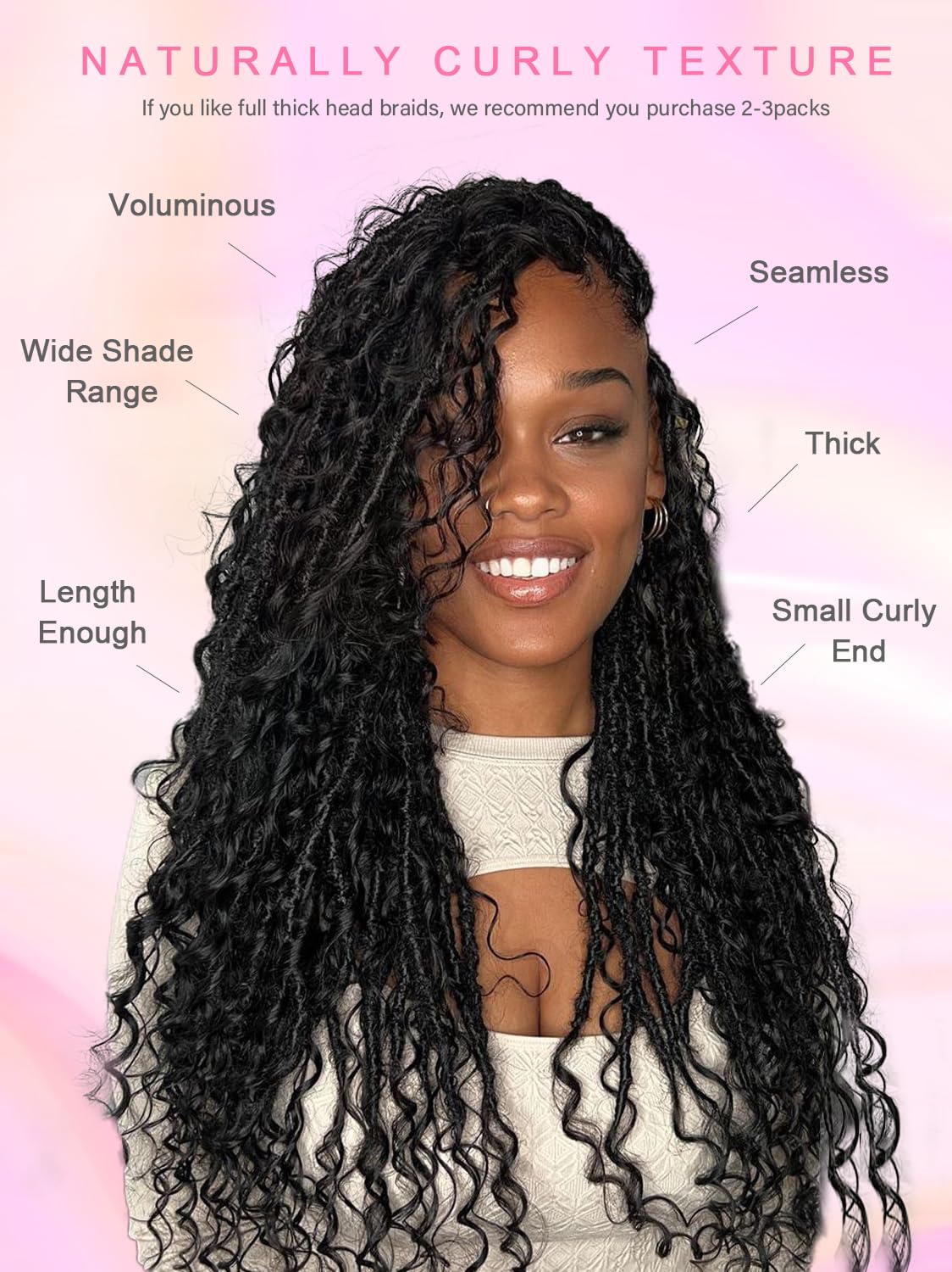 100 Percent Human Braiding Hair For Boho Braids Curly Human Hair Braiding Hair Full Bulk Human Hair For Braiding Wet Wavy 100g 2 Bundles No Weft Micro Braiding Hair Human Hair Extensions YNiSew