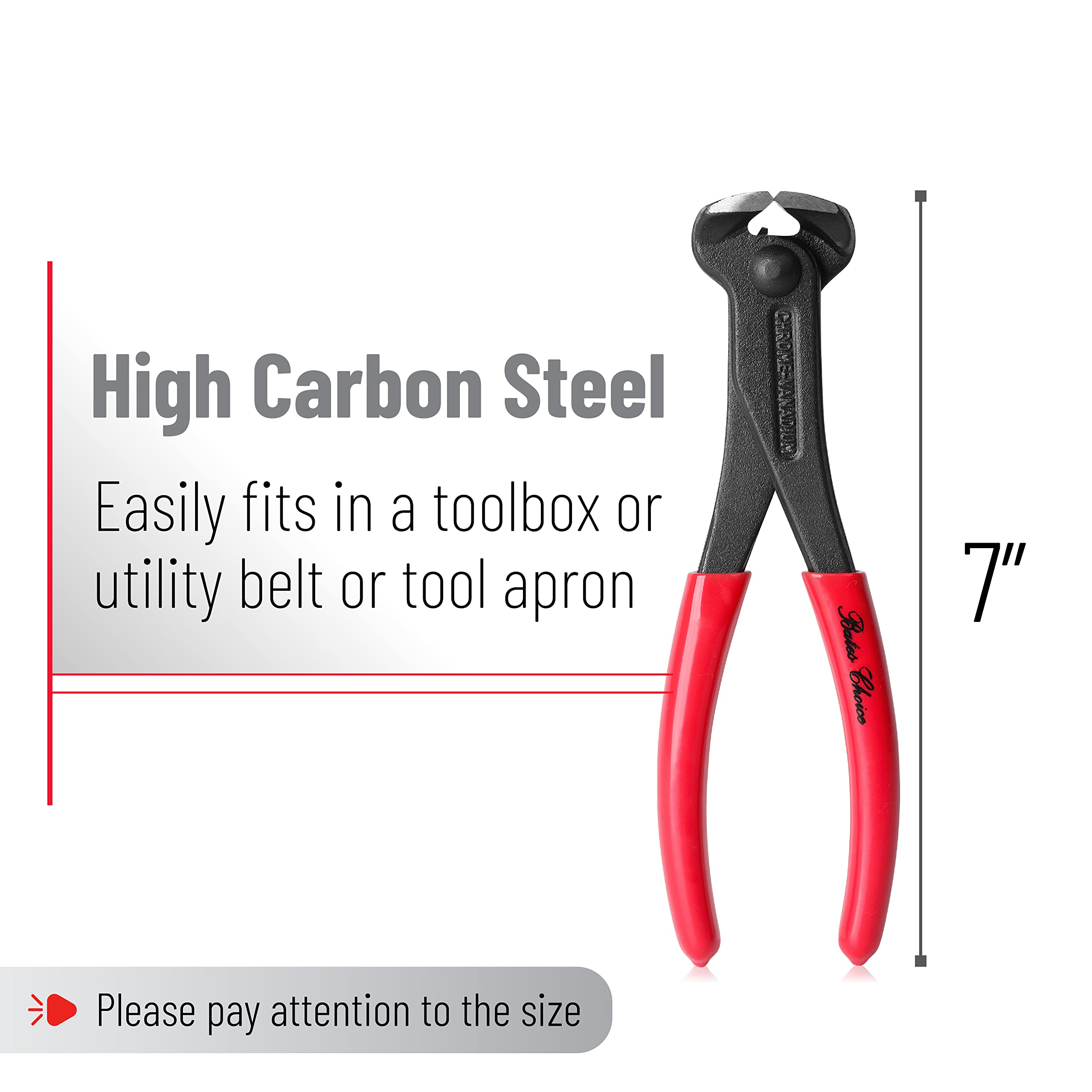 Bates Nail Puller - Cat's Paw Nail Puller & Remover, End Cutting Pliers, Staple Puller, Carpenter's Tool