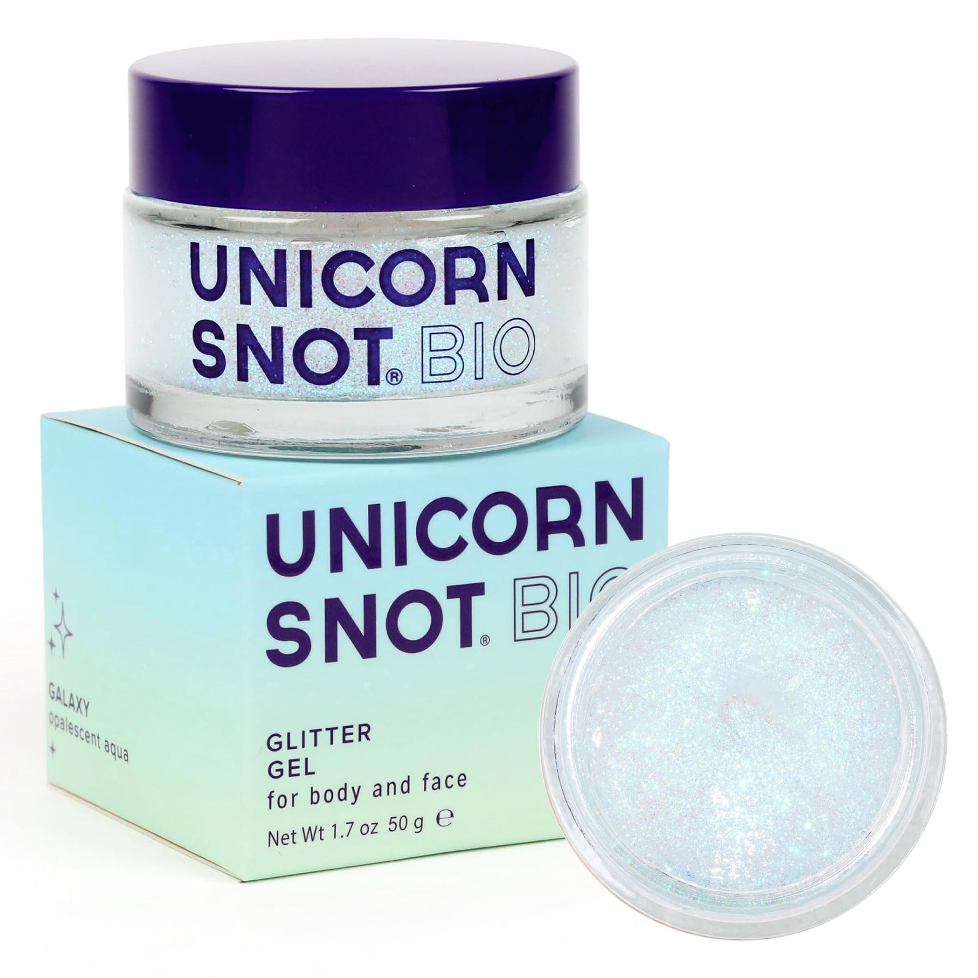 Unicorn Snot Face & Body Glitter Gel - Cosmetic-Grade Holographic Glitter - Stocking Stuffers for Women, Gifts for Teen Girls - Safe and Easy Application & Removal - Pink Glitter, 1.7oz (Flamingo)