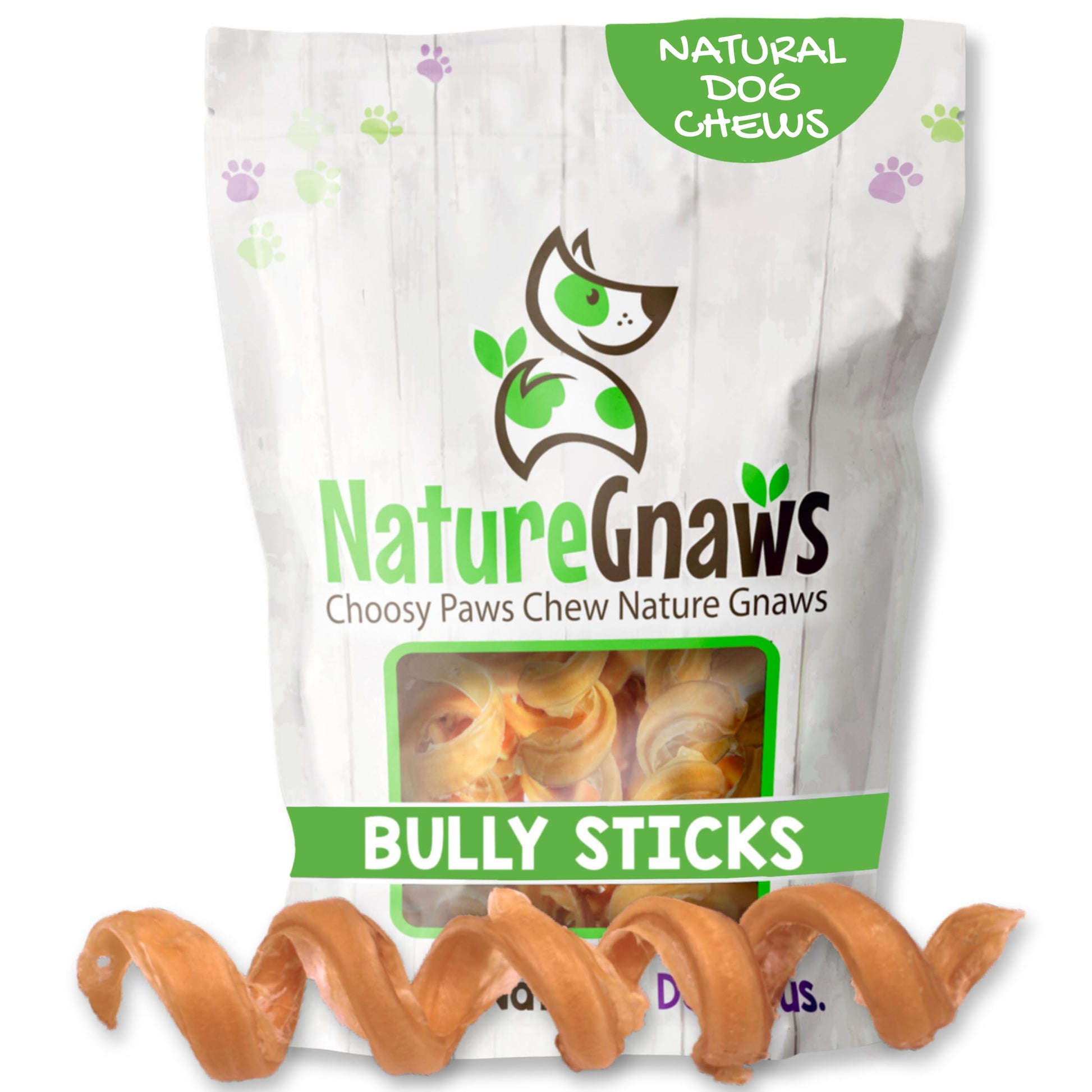 Nature Gnaws Braided Bully Sticks for Dogs 5-6" (3 Count) - Long Lasting for Small and Medium Dogs - Natural Beef Dog Chew Bones - Rawhide Free
