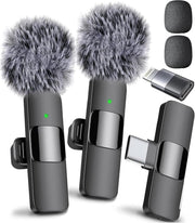 Mini Mic Pro (Latest Model) - Professional Wireless Microphone for iPhone, iPad, Android, Lavalier Microphone for Video Recording - iPhone Mic Crystal Clear Recording with USB-C for Content Creators