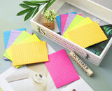 (12 Pack) Lined Sticky Notes 4x6 in Post Ruled Stickies Super Sticking Power Memo Pads Bright Colors